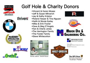 Golf Hole charity Donors